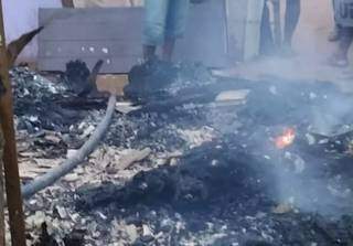 Barraco pega fogo e mulher morre carbonizada em cama