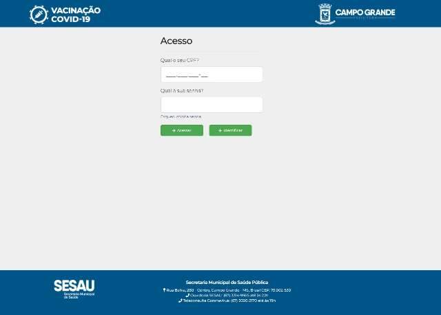 Rec&eacute;m lan&ccedil;ado, cadastro pr&eacute;vio para vacina apresenta instabilidade