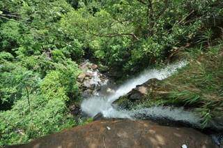 Imagem da Cachoeira do Inferninho, em Campo Grande. (Foto: Arquivo)