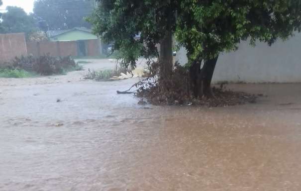 &Eacute; rua ou rio? Pancada de chuva transforma vias em bairros da periferia