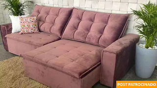 O sofazão Stilo, de R$ 3.899 por apenas R$ 2.990, ou em 10 de R$ 299. (Foto: Divulgação)