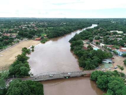 Temporais aumentam risco de enchentes e Imasul reforça monitoramento de rios