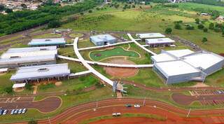Vista aérea do campus da Uems de Campo Grande. (Foto: Divulgação)