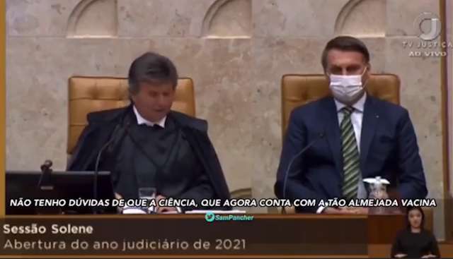 &quot;Estarrecido&quot;, diz Fux sobre discurso de Contar contra &quot;fique em casa&quot;