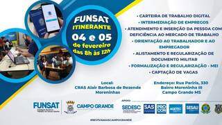 A&ccedil;&atilde;o itinerante com servi&ccedil;os gratuitos ser&aacute; realizada no bairro Moreninhas III