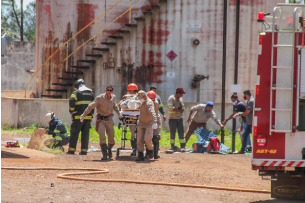 Com queimaduras graves, v&iacute;tima de explos&atilde;o est&aacute; intubada 