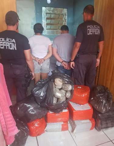Casal que usava resid&ecirc;ncia como dep&oacute;sito do tr&aacute;fico &eacute; preso com 183 Kg de drogas