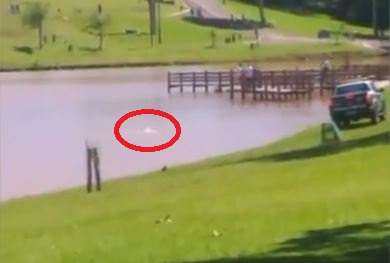 &quot;Mais louco que o Batman&quot;: homem &eacute; retirado pela PM de lago no Parque das Na&ccedil;&otilde;es