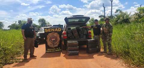 Traficante abandona ve&iacute;culo com 374 quilos de maconha na fronteira 