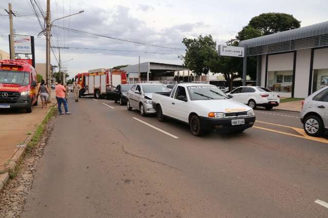 Engavetamento na Cear&aacute; deixa transito ca&oacute;tico e uma pessoa ferida