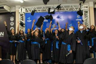 Formatura da primeira turma da Huby Cursos (Foto: Divulgação)