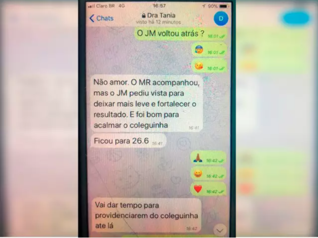 Celular de desembargadora  do TJ suspeita de vender senten&ccedil;a deve ser periciado 