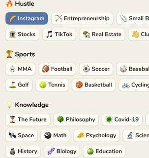 No app, diversos temas podem ser encontrados para uma determinada sala de bate-papo (Foto: Arquivo Pessoal)