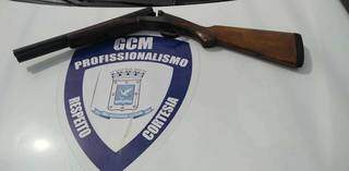 Arma utilizada no crime (Foto: Divulgação/GCM)