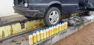 Traficante &eacute; preso com 15 garrafas de coca&iacute;na dentro do tanque de ve&iacute;culo 