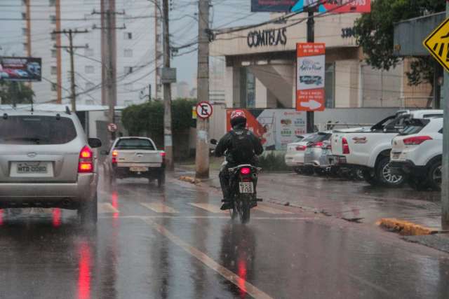 Chuva continua na Capital e em grande parte do Estado nesta ter&ccedil;a-feira