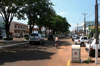 Avenida Brasil, uma das principais vias de Ponta Porã, (Foto: Ponta Porã Informa)