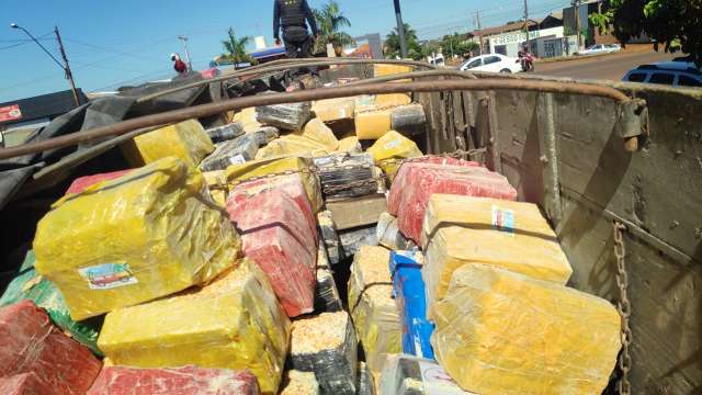 &Eacute;poca de colheita: pol&iacute;cia apreende mais 20,8 toneladas de maconha em MS