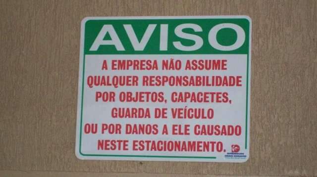 Voc&ecirc; acha que com&eacute;rcios devem ressarcir por danos ou furtos em estacionamentos?