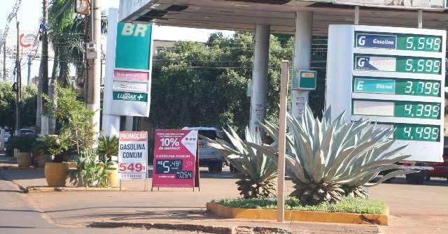 Gasolina sobe 18% em 3 meses e chega a R$ 5,64 em Dourados