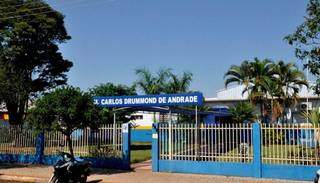 Escola Municipal Carlos Drummond de Andrade em Chapadão do Sul. (Foto: Teodoro News)