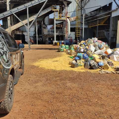  Maior carga de maconha apreendida no pa&iacute;s &eacute; incinerada em MS