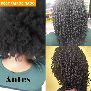 Imagens do antes e depois comprova resultado e qualidade do permanente afro no cabelo. (Foto: Divulgação)