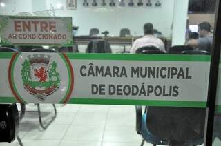 Sala de sessões da Câmara Municipal de Deodápolis. (Foto: Divulgação Câmara)