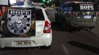 O veículo foi recuperado por policiais do Bope (Batalhão de Operações Policiais Especiais) (Foto: divulgação / PM) 