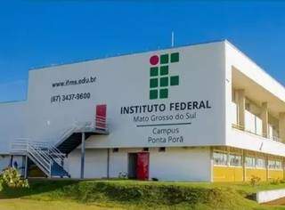 Campus do instituto em Ponta Porã. (Foto: IFMS) 