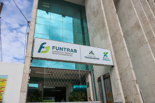 Sede da Funtrab, em Campo Grande. (Foto: Marcos Maluf)