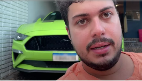 Youtuber da Capital tenta ganhar R$ 1 milhão com rifa ilegal de Mustang 