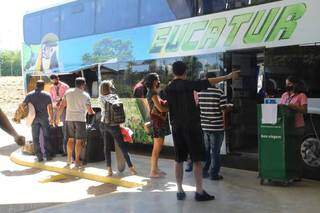 Na Rodovi&aacute;ria de Campo Grande, dia sem tumulto agradou passageiros