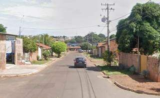 Rua onde briga terminou em morte, no último sábado, no Bairro Marcos Roberto (Foto Google StreatVew)