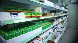 Medicamentos armazenados na Casa da Saúde, em Campo Grande. (Foto: Divulgação/SES)