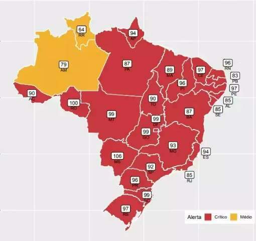 MS &eacute; o estado com a maior taxa de ocupa&ccedil;&atilde;o em leitos de UTI no Pa&iacute;s