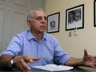 Paulo Catanante em visita ao Campo Grande News após eleições de 2018. (Foto: Henrique Kawaminami)