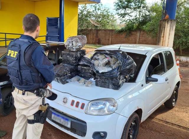 Trio &eacute; preso a caminho de SP com 120 quilos de maconha e skunk