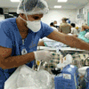 Vídeo mostra Santa Casa superlotada e com CTI improvisada no centro cirúrgico