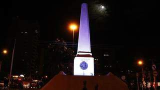 Monumento do obelisco vai participar da ação e será iluminado da cor azul na noite de hoje em alusão ao Dia Mundial de Conscientização ao Autismo (Foto Divulgação)