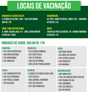 Capital passa a vacinar pessoas de 62 anos