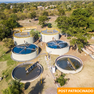 Estação de tratamento de esgoto de Corumbá está entre as primeiras unidades a serem operadas de forma assistida, pelas equipes da MS Pantanal. (Foto: Divulgação)