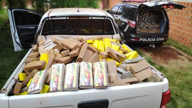Homem &eacute; preso em entreposto do tr&aacute;fico guardando quase 1 tonelada de maconha