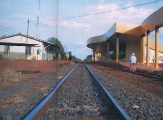 Foto mostra estação de trem do Indubrasil, a pouco mais de 15 quilômetros do Centro (Foto: Arquivo Pessoal)