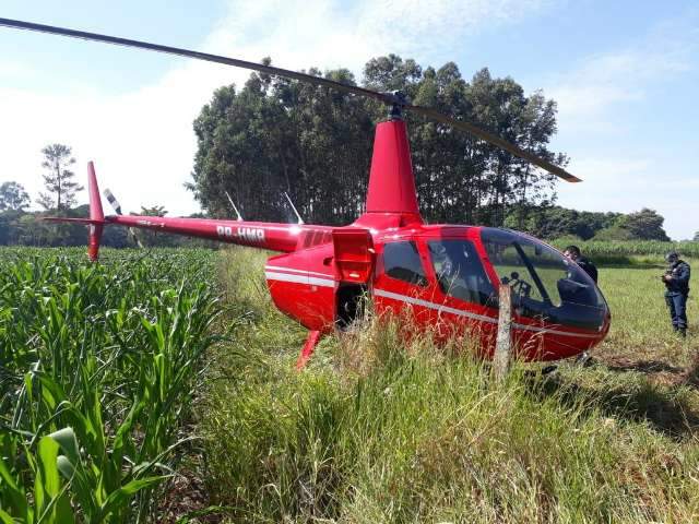 Piloto de helic&oacute;ptero atinge fios de alta tens&atilde;o, faz pouso for&ccedil;ado e &eacute; detido