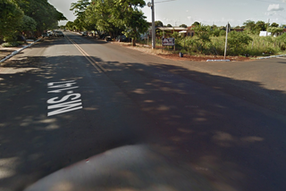 Trecho próximo ao local onde atropelamento provocou morte de pedestre (Foto: Google Street View)