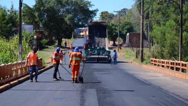 Principal acesso ao Aero Rancho, Avenida Campestre come&ccedil;a a ser recapeada