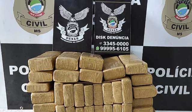 Pol&iacute;cia apreende 102 Kg de maconha em transportadora