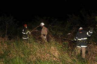 Homem morre ap&oacute;s caminhonete capotar na sa&iacute;da para Rochedo