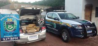 Traficante de 23 anos &eacute; preso com carro abarrotado de maconha 